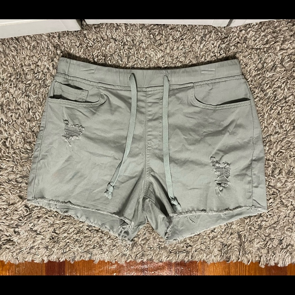 YMI Moss Green Jogger Shorts size L